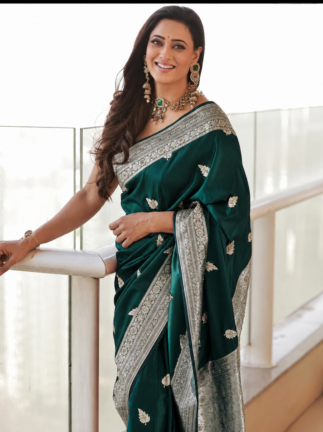 Maroon Banarasi Mashru Silk