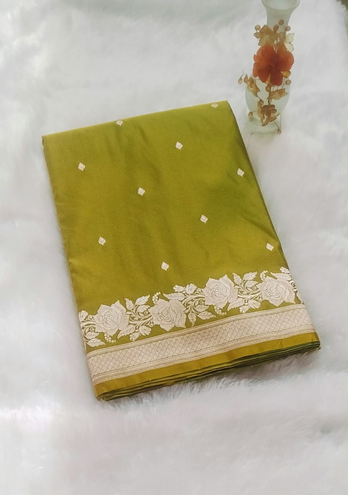 Royal Pink Banarasi Mashru Silk Saree