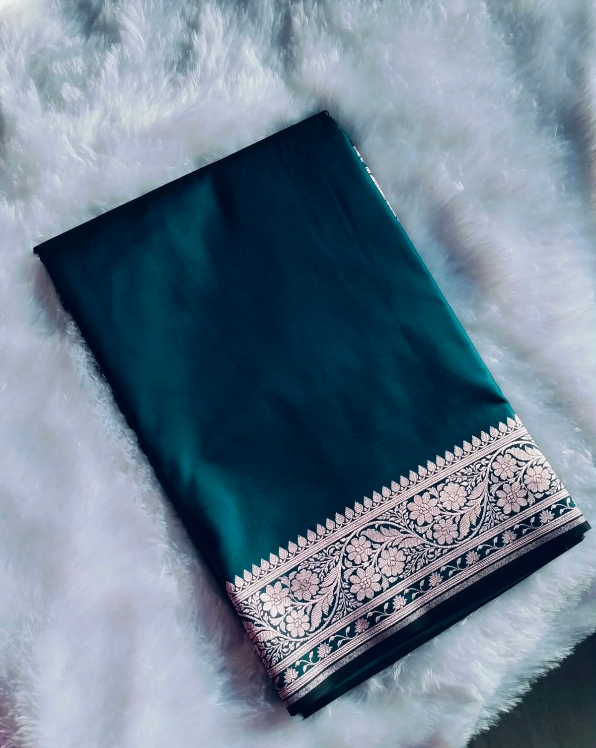 Royal Pink Banarasi Mashru Silk Saree