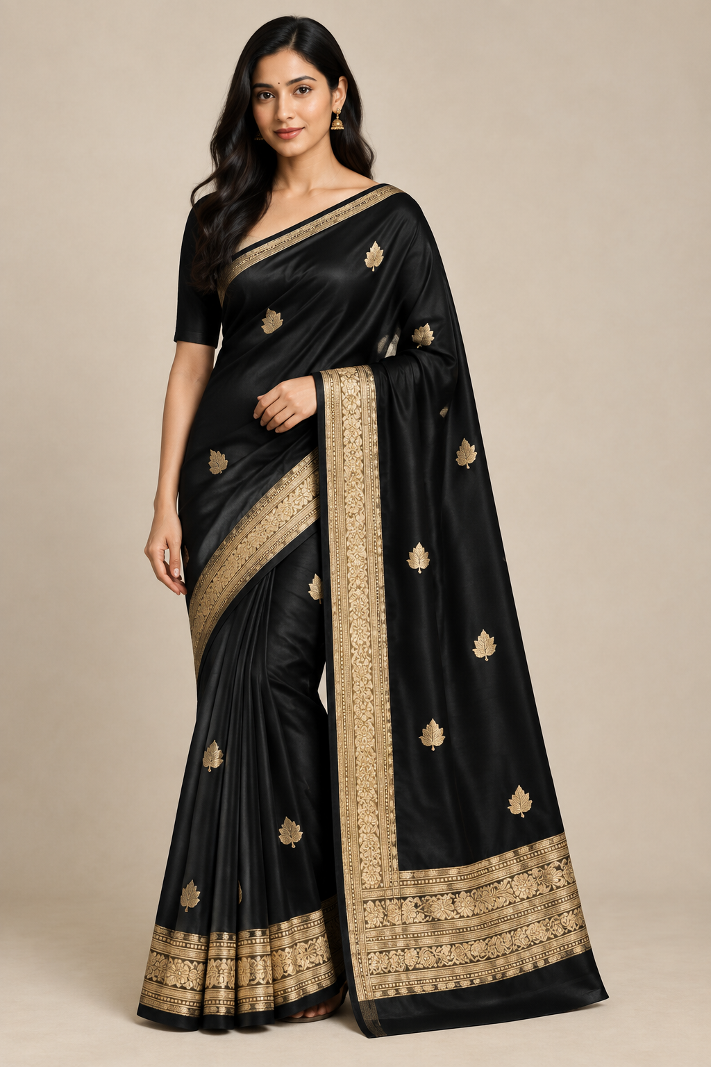 Maroon Banarasi Mashru Silk